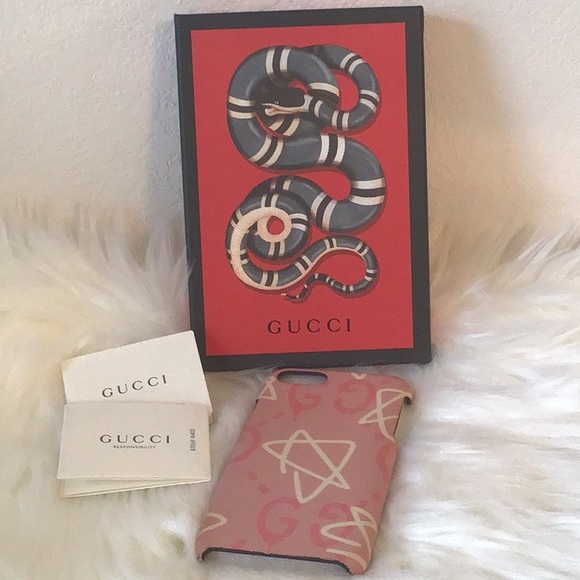 Gucci Pink IPhone 7/8 Case - Picture 1 of 8